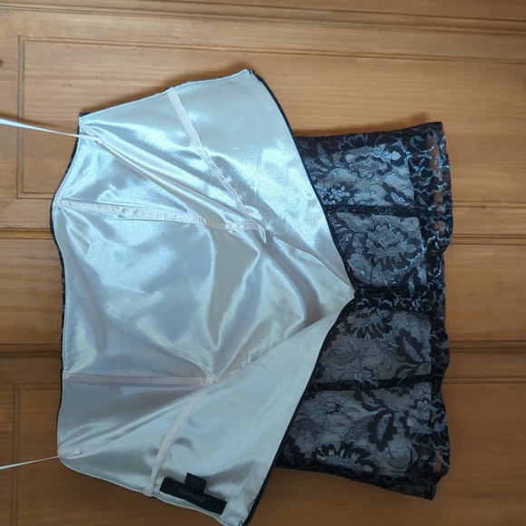 Black lace strapless top - Express - Picture 3 of 4